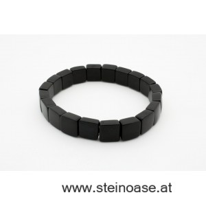 Armband Onyx Quader 10mm